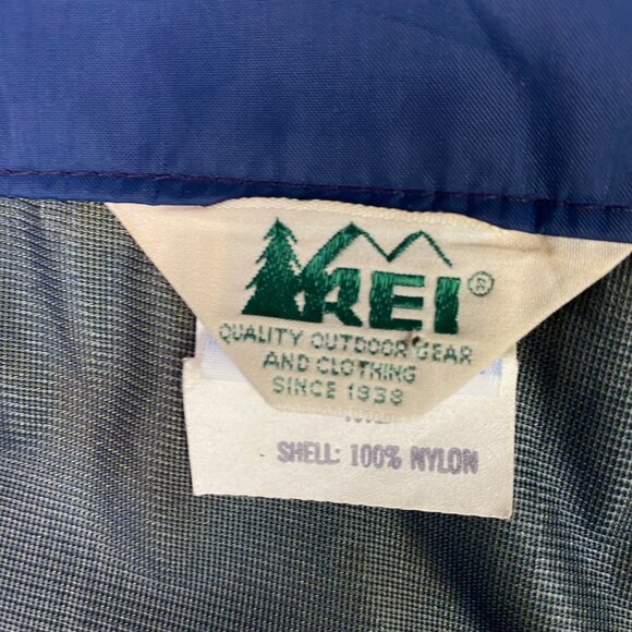 Vintage REI Gore-Tex Pants Men's Medium Tall Blue Waterproof Windbreaker Hiking - Picture 9 of 16